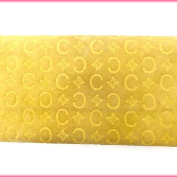 Celine Wallet Purse Long Wallet Macadam Beige Yellow - Picture 2 of 5